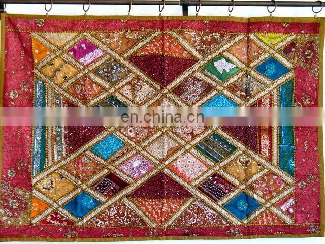 Ethnic Tribal Indian handmade Designer decoration patchwork wall hanging