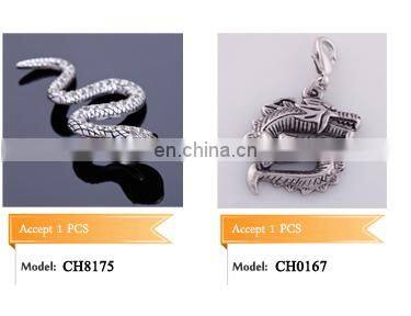 Silver Tone Pink White Enamel Roller Ice Skating Charm Ice Skates Charm Pendant