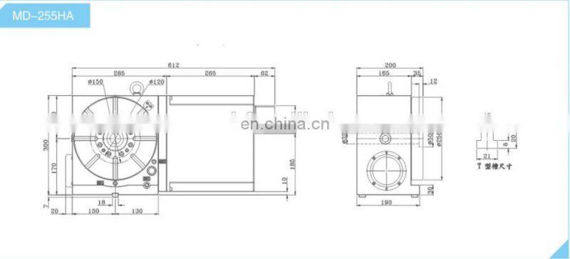 Precision stainless steel 4th nc axis rotary table manufacturer from china
