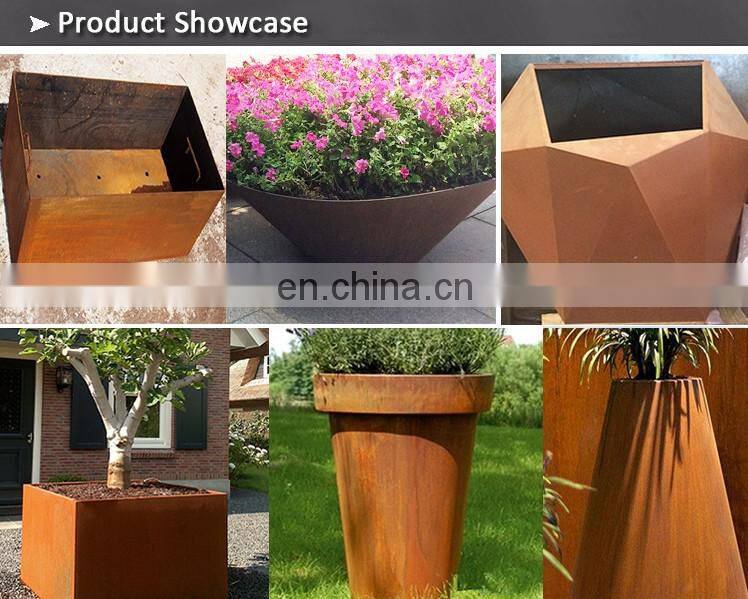 Home decor fashion Corten Steel Planters