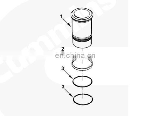 Genuine Engine NT855 Parts Cylinder Liner 3055099