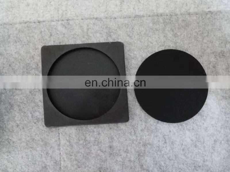 factory directly silicone coaster with absorbing felt mat set