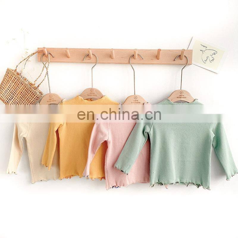 2020 Children's wear underwear autumn long sleeve T-shirt with good Elastic More color can choose
