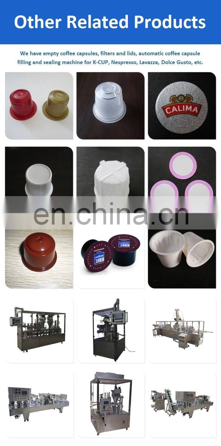 Automatic K CUP nespresso coffee capsule filling machine nitrogen