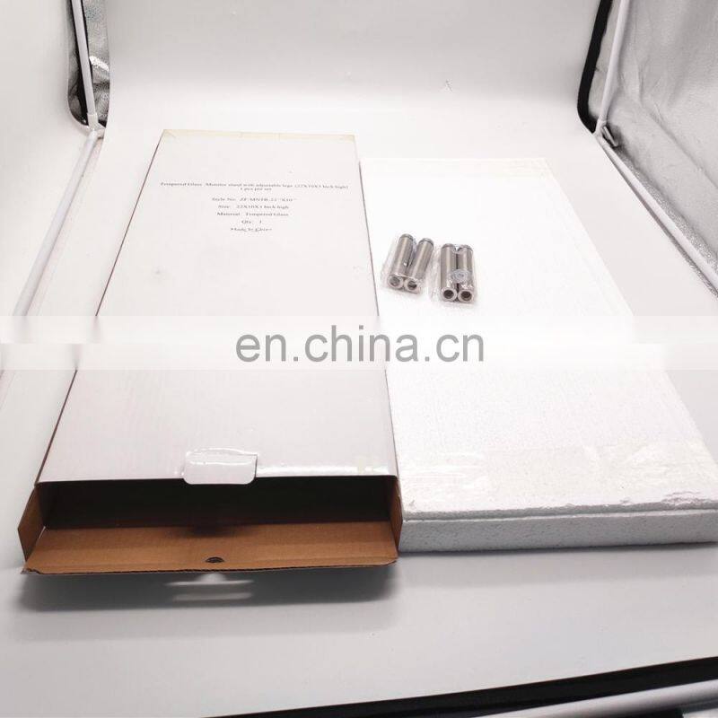 Strong and easy to clean glass table top with  professional polishing