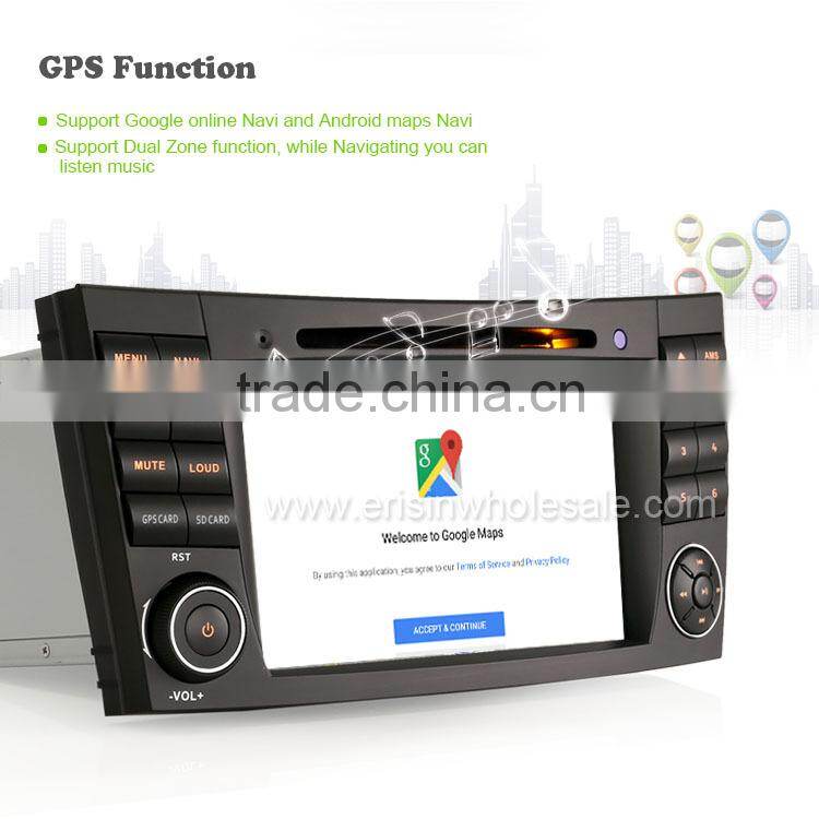 Erisin ES2501B 7" Mercedes E-Class Double Din Car Multimedia Navigation System
