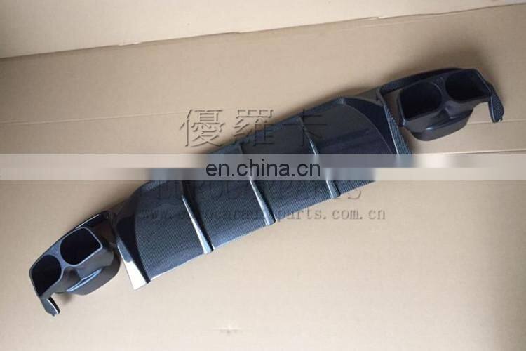 Carbon Fiber E63 diffuser with tips for E-class W212 E63 14y-16y to E63 B-style rear diffuser carbon fiber material