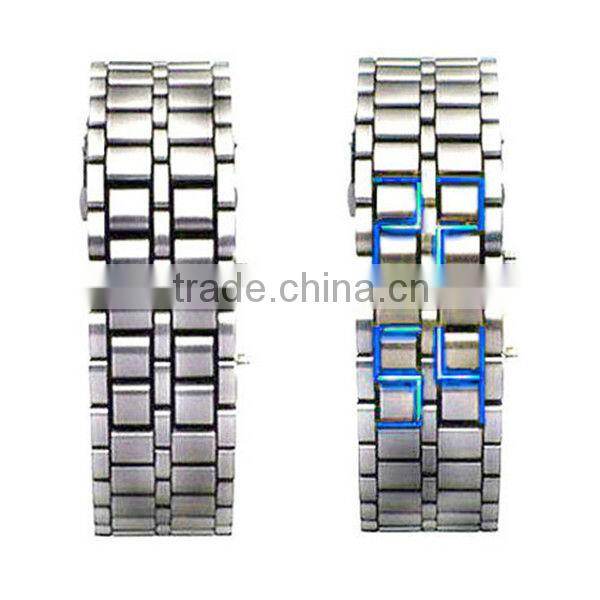 2013 blue light led watch/the latest design brand watches