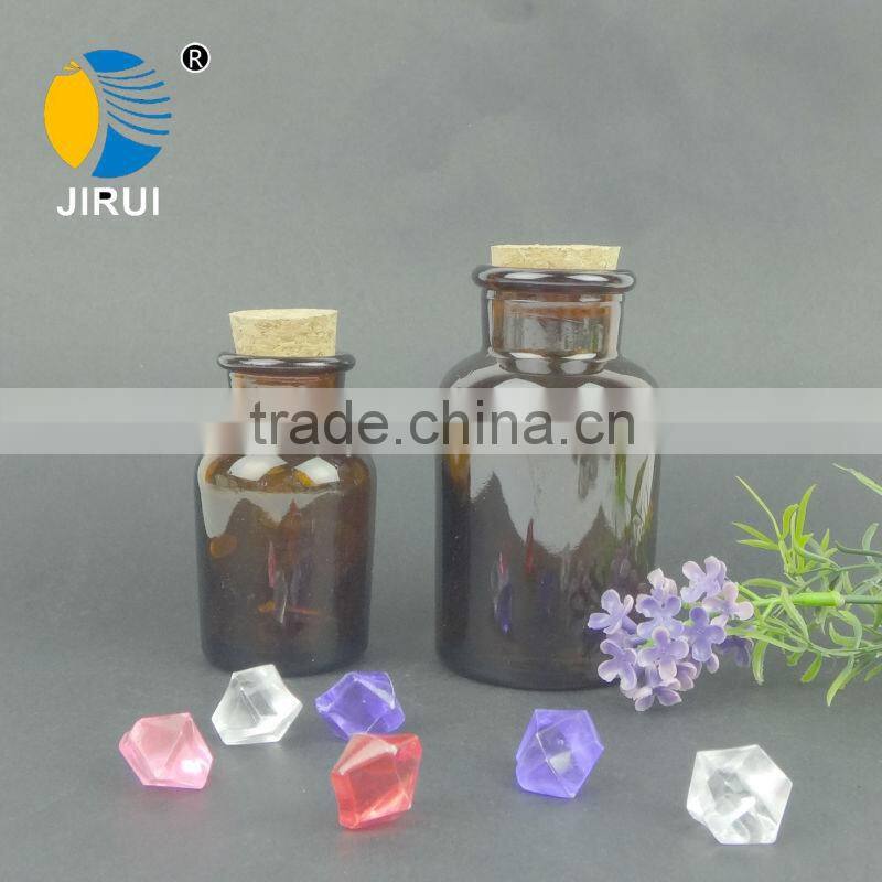 60ml wide mouth Chemical Reagent Bottles with wood lids