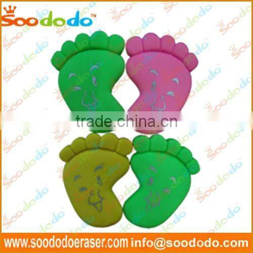 SOODODO Colorful Feet Eraser With Printing Style