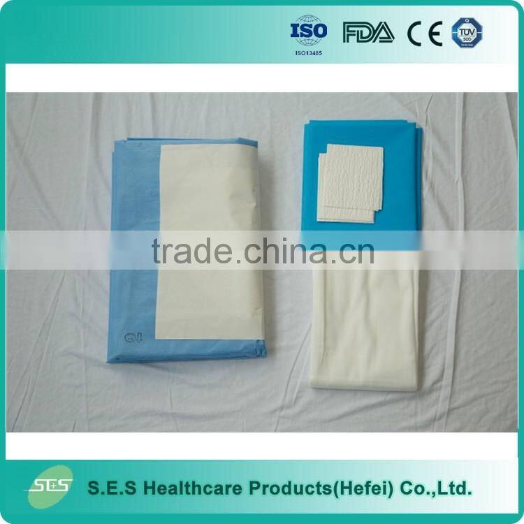 Nonwoven Fabric C Section Drape Pack with CE ISO Certification