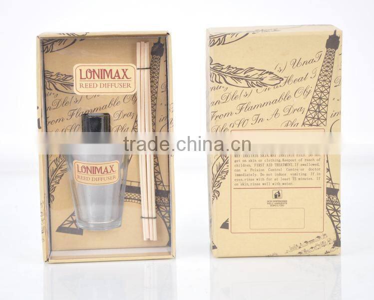 Aroma reed diffuser/ 60ml reed diffuser with rattan sticks/ good quality package