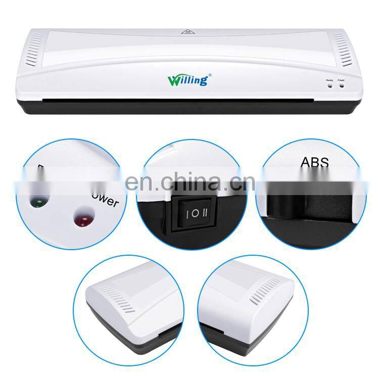 New Design Paper Pouch Lamin A3 A4 Para Plastificar Sheet Hot & Cold Desktop Automatic Laminating Machine