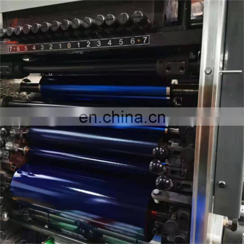 UTR320S 4 6 Color Roll to Roll Automatic rotary UV letterpress Intermittent Adhesive Label Sticker Printer with Servo Die Cut