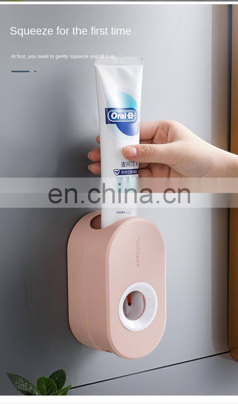 Adhesive Automatic Toothpaste Squeezer Set, Wall-mounted Toothpaste Holder rack Wall Suction Toothpaste Squeezer