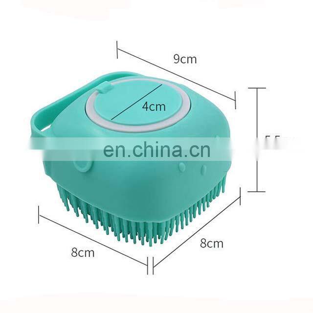 Hot Selling Soft Body Brush Shower Brush Baby Silicon Massage Bath Brush With Soap Dispenser
