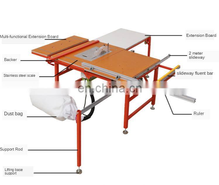 LIVTER Woodworking Saw Guide Rail Sliding Table Saw Used for Wood Cutting Small Sliding Table Saw