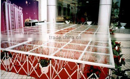 fashional glass stage for T-Show