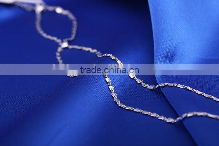 simple design fashion jewelry rhodium plated cheap chain necklace