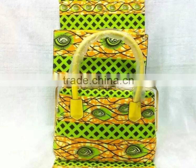 WB06 100% cotton 6 YARD african wax fabric and dutch bags wholesale
