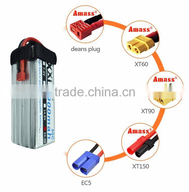 RC lipo Battery 6S 6000mAh 22.2V 50C for RC helicopter model