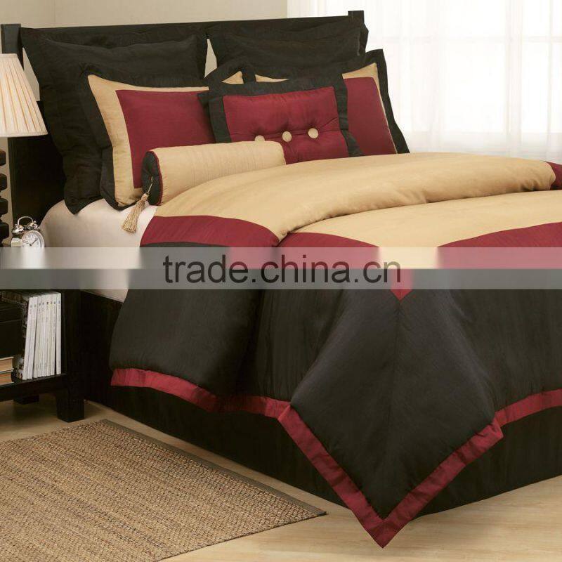 polyester summer patchwork sateen comforter set