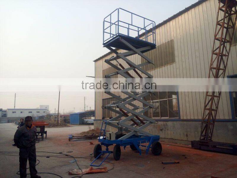 manual mobile scissor lift/scissor lift platform with good price with low price