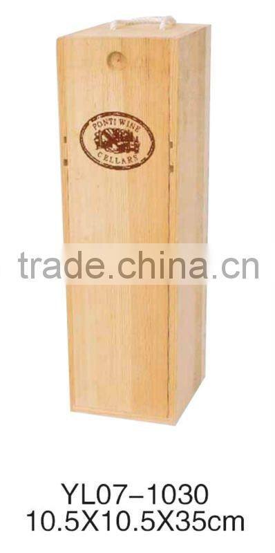Practical wooden wine box