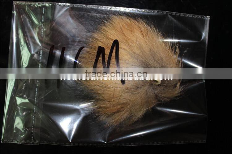Soft Raccoon Fur Ball Real Fur Pompom 11 CM For Hat Cap Beanies Fur Ball