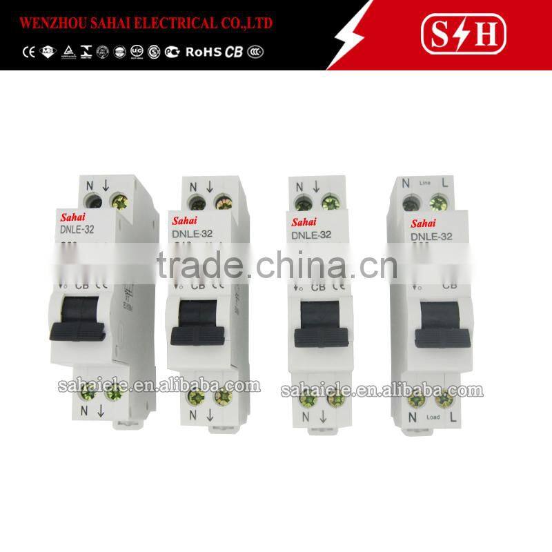 High quality 1P+N RCBO Single Pole