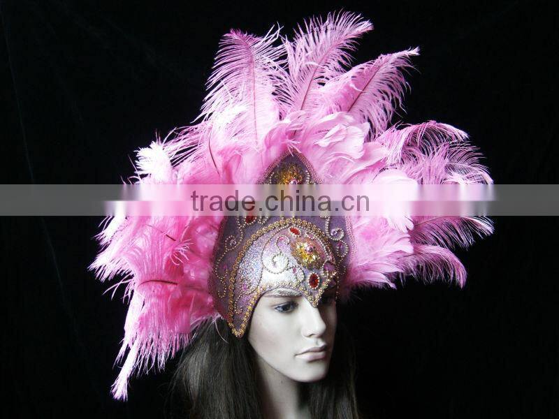 Wholesale Feather Headdress Indian Ostrich Feather Headdress