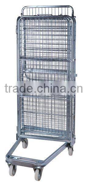 Supermarket steel roll container trolleys manufacturer