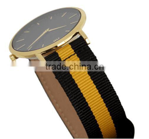 2016 Unusual Quartz Watches Bezel Japan Movt New Design Nylon Watch
