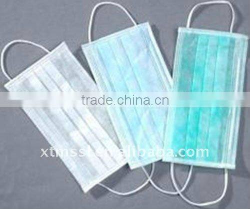 Disposable Surgical Non-Woven Face Mask elastic earloop 2ply 20gsm+25gsm