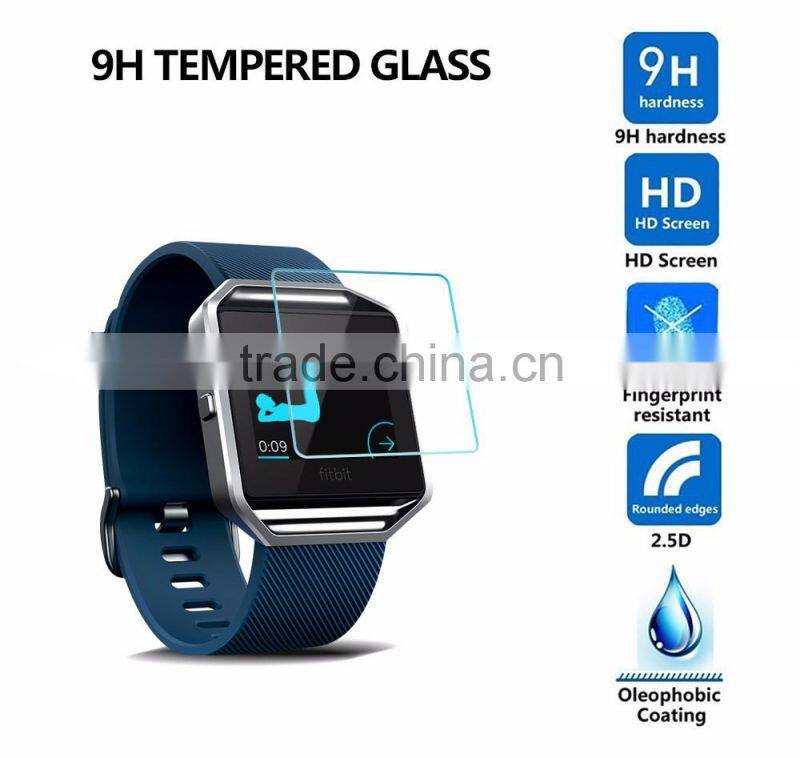 Premium 0.3mm 9H Tempered Glass screen protector for Fitbit Blaze Watch