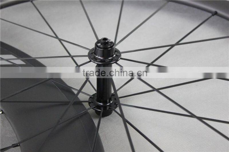 Powerway R13 hub carbon road rims 700C Bike Road Carbon wheels UD Matt carbon road bike whels with ICAN logos W86C