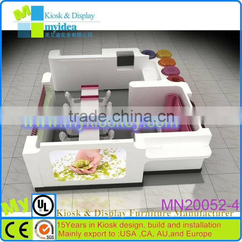 18x15feet manicure table nail station manicure pedicure kiosk with ceramic kiosk