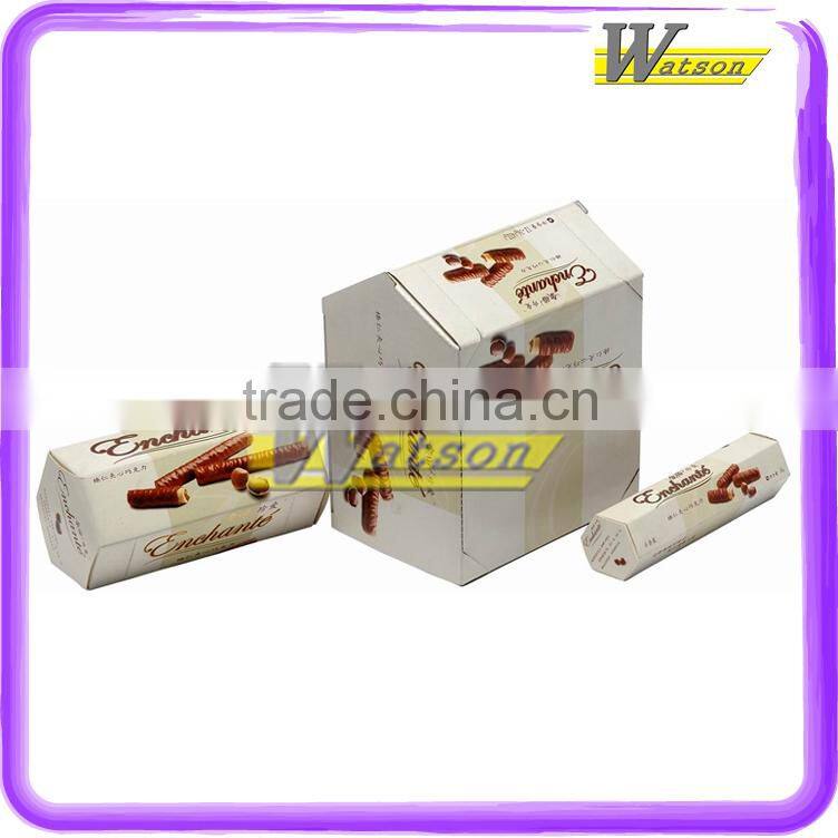 Delicious chocolate round paper box packaging , paper box gift box packaging box with silk handle