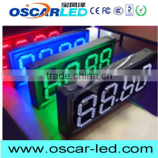 electronic single led sign led station gas price led screen 88.88 12 inch 7 segment price led display