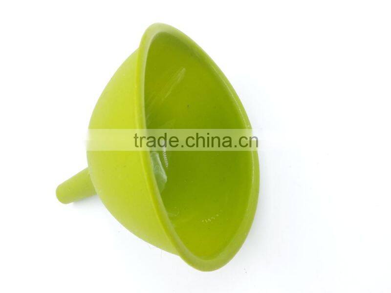 food grade silicone green jar funnel for wholesale