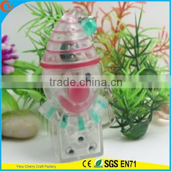 High Quality Novelty Design Christmas Assorted Sound Activated LED Keychain