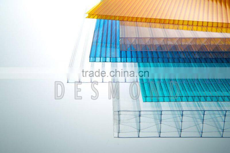Desmond polycarbonate multi-wall sheet top quality 1mm pc sheet hollow sheet