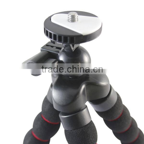 Portable 1/4 Screw Foam Coating Flexible Tripod Stand Holder for Digital Camera DV