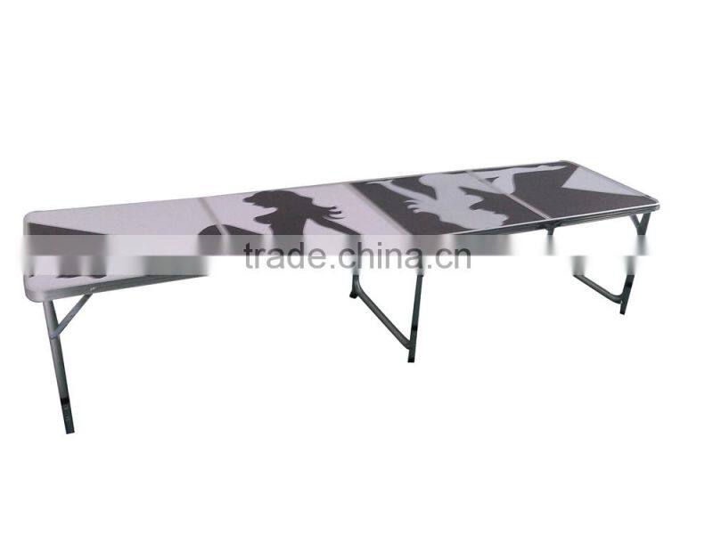 8ft aluminum folding beer pong table