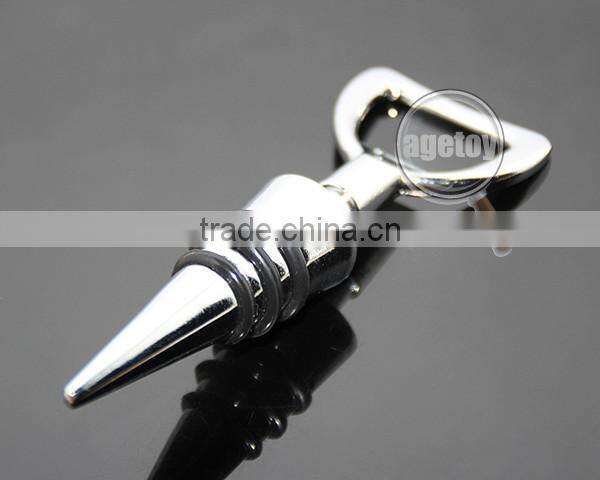 Multipurpose Beer Bottle Opener Zinc Alloy Silver Metal Craft Wine Stopper