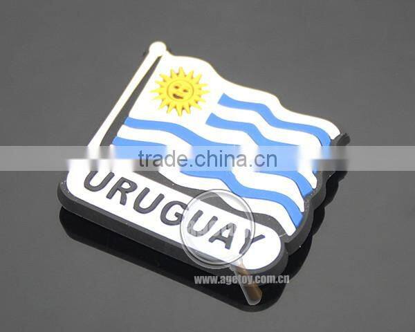 Uruguay Punta Del Este Souvenirs Flag Shaped Rubber Magnet Soft PVC Custom Fridge Magnets