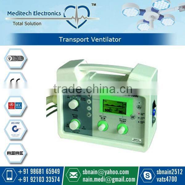 Latest Technology Portable Transport Ventilator Having Great Accuracy