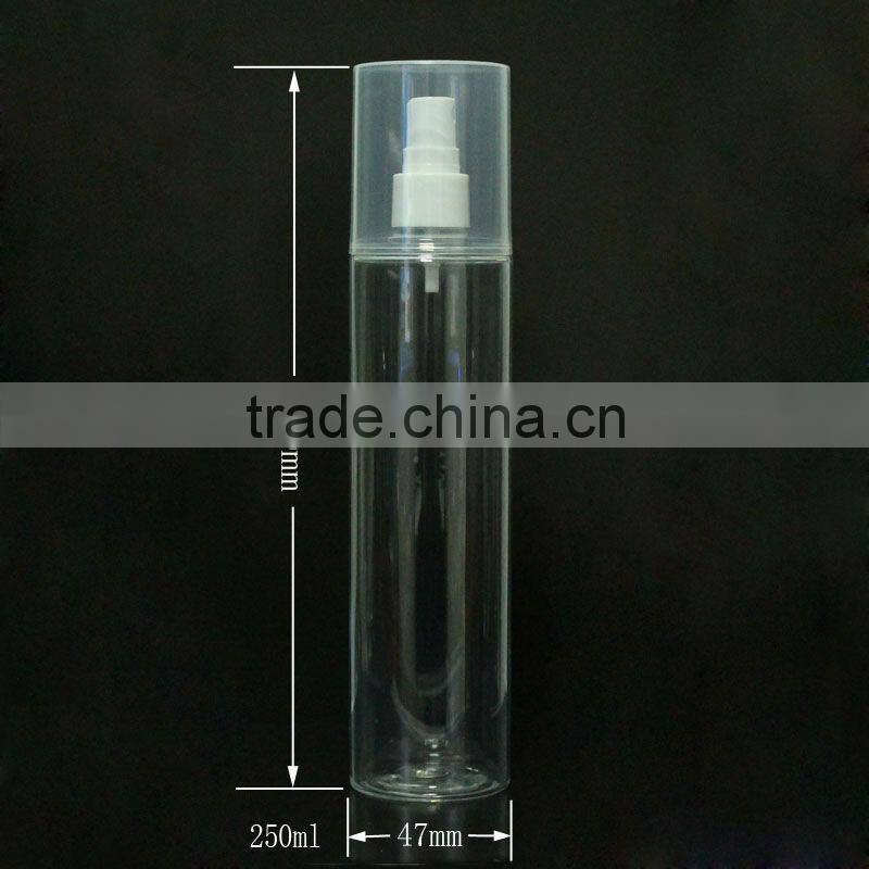 250ml cylinder sprayer bottle with overall cap