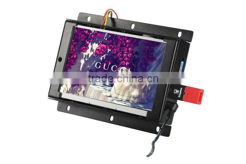 7inch open frame advertising lcd digital video player