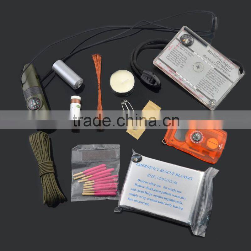 2015 chongfu outdoor camping mess kit personal military survival kit for camping